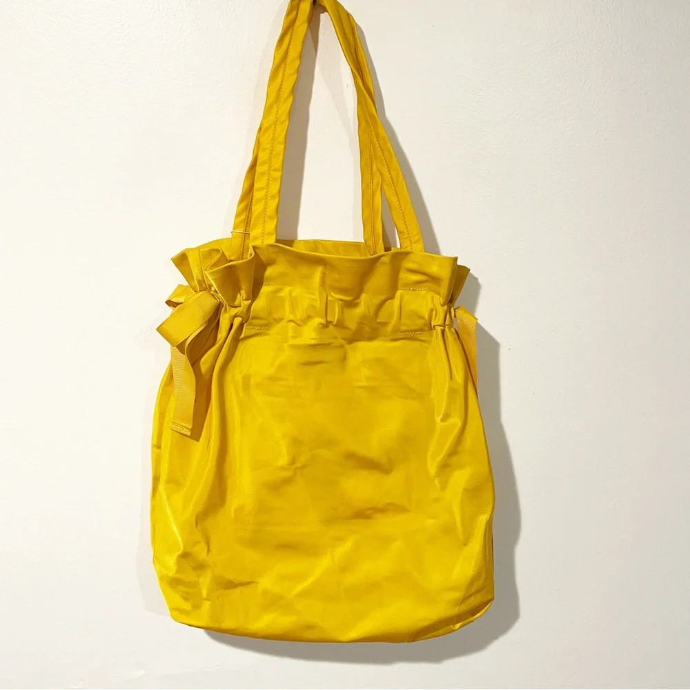 Lululemon Mustard Yellow Easy as Sunday Cinched Tote Bag NEW Travel_5